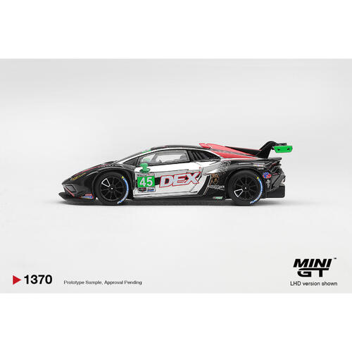 (Pre-order) MINI GT Lamborghini Huracan Gt3 Evo2 #45 Dex Wayne Taylor Racing 2025 Imsa Chevrolet Grand Prix Class Winner / Blister Packaging (Expected January 2027)