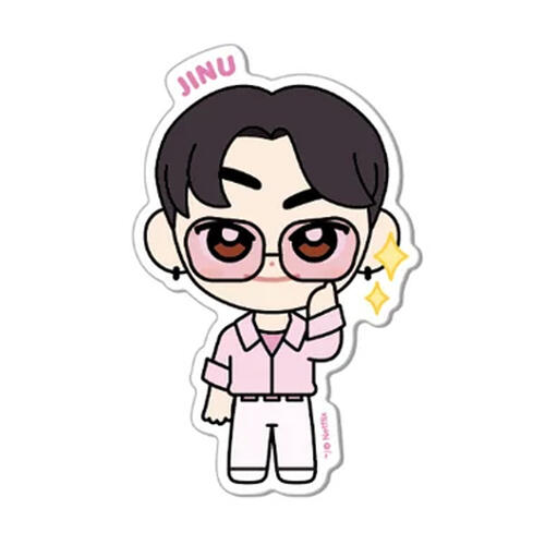KPop Demon Hunters Kpop獵魔女團 Jinu 大貼紙