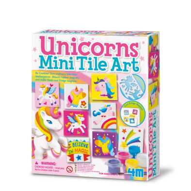 4M Unicorns Mini Tile Art
