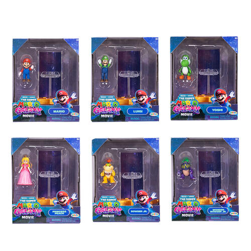  The Super Mario Galaxy Movie 1.5 Inch Figures with Star Launcher - Assorted (1 Pc)