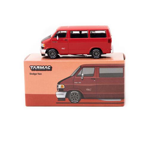 Tarmac Works 1/64 Dodge Van Red