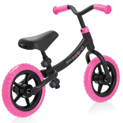 Globber高樂寶 Go Bike 平衡車- 黑色及粉紅色
