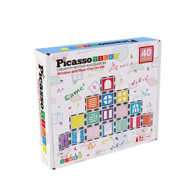PicassoTiles 磁力片積木玩具 - 門窗40塊套裝