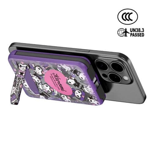 (特別訂購)XPower x Sanrio Kuromi M10C+ 6合1 10000mAh多功能迷你20W PD3.0+磁吸無線快充移動電源