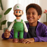  The Super Mario Galaxy Movie - Fire Luigi Posable 15 Inch Plush