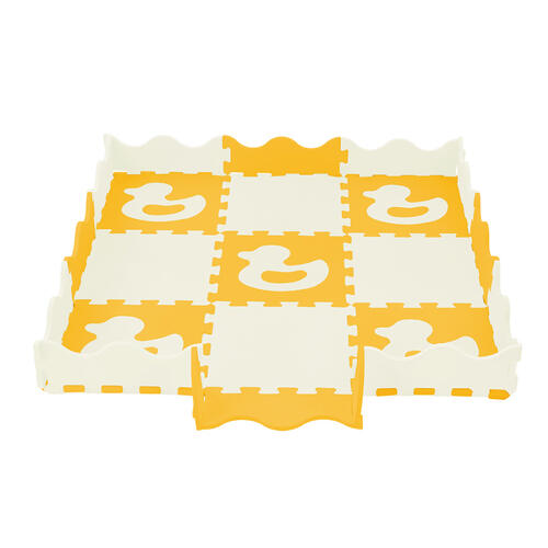 Baby Star 9塊裝動物併接遊戲地墊 - 黃鴨