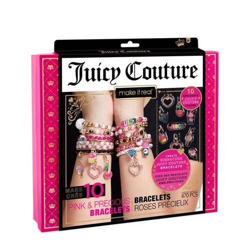 Make it real Juicy Couture 粉紅色珍貴手鍊及吊飾套裝