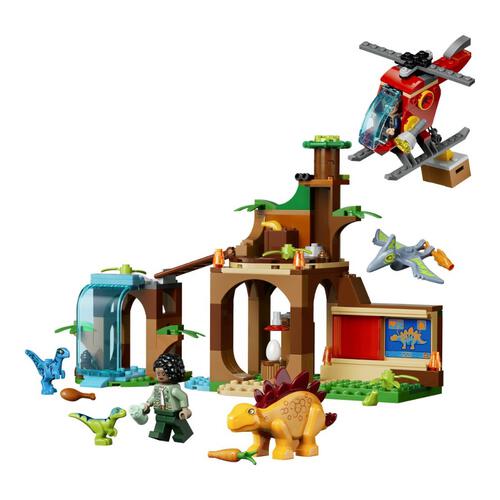 LEGO Jurassic World Velociraptor, Stegosaurus & Pteranodon Rescue