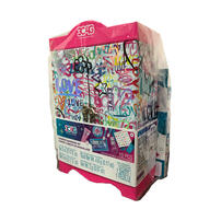 3C4G藝術塗鴉化妝櫃連指甲油套裝組合包 - 隨機發貨