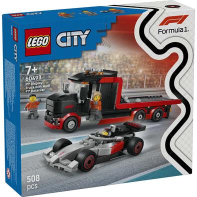 LEGO樂高城市系列 F1 展示用貨車與 Audi F1 賽車 60493