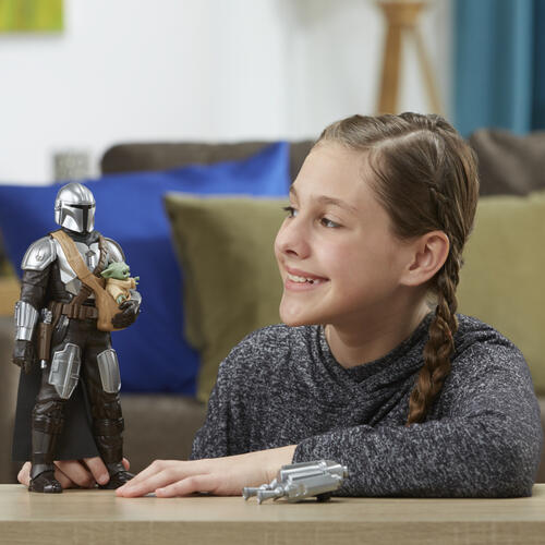 Star Wars星球大戰 銀河行動曼達洛人與格羅古互動電子玩偶