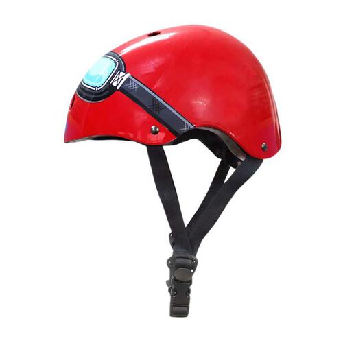 Kiddimoto 紅色飛行員造型頭盔 (細碼)