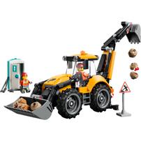 LEGO樂高城市系列 黃色反鏟裝載機 60480