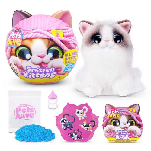 Pets Alive 痴迷小貓互動毛絨玩具系列 第2彈 - 隨機發貨