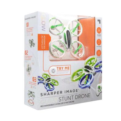 Sharper Image Drone Stunt Glow LED 5inch