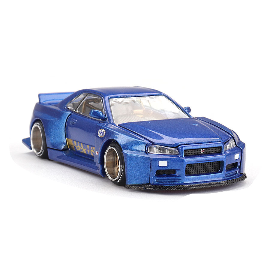 MINI GT Nissan Skyline Gt-R (R34) Kaido Works (V2 Aero) Shinjuku