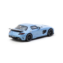  Tarmac Works 車仔 1/64 平治 SLS AMG Coupé Black Series Matte Blue - GLOBAL64