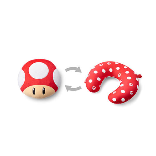 Nintendo Super Mario Reversible Neck Pillow(Super Mushroom)