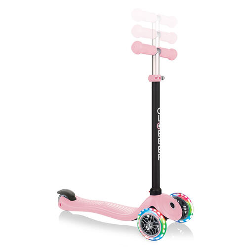 Globber高樂寶 Go•Up Sporty Lights Pastel 粉紅色滑板車