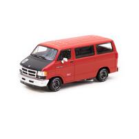 Tarmac Works 1/64 Dodge Van Red