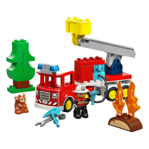 LEGO樂高得寶系列 水管消防車和消防員 10473