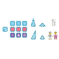 PicassoTiles 磁力片積木玩具 - 冬季主題透光彩色71塊套裝