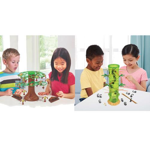 playpop Tumblin Pandas & Monkey Flip Family Game playset