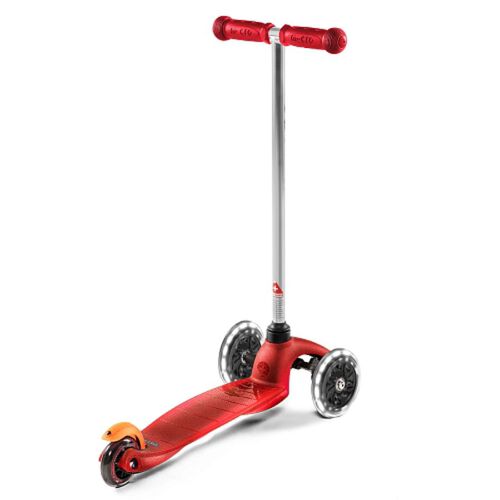 Micro Mobility Mini Micro Classic Red Scooter With Led Wheels