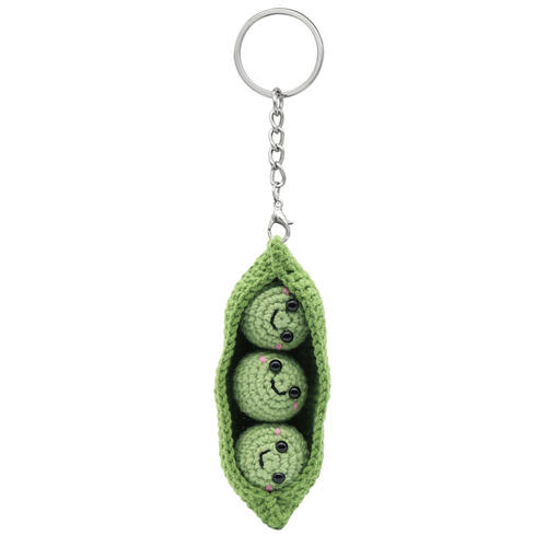 playpop Crochet Keychain Peas - Green