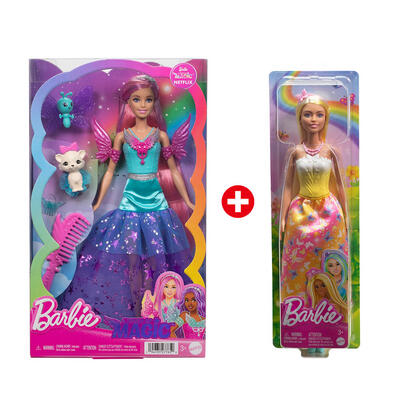 Barbie Touch of Magic Doll & Core Royal Doll Bonus Pack - Assorted