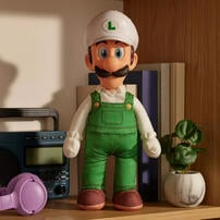  The Super Mario Galaxy Movie - Fire Luigi Posable 15 Inch Plush