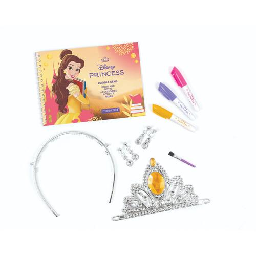 Disney Princess Doodle Gems Belle Book and Royal Accessories Activity