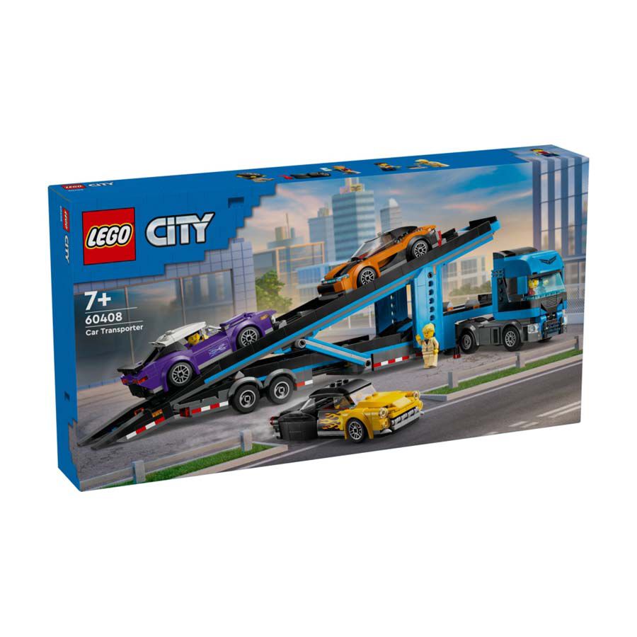 LEGO樂高城市系列汽車運輸車和跑車60408 | 香港玩具“反”斗城| Toys