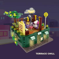 Peanuts花生漫畫 屋頂夜幕降臨積木 - 露台休閒