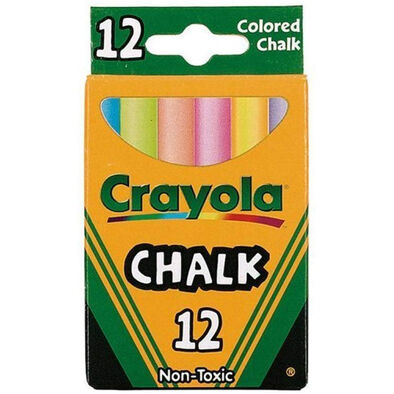 Crayola 12 Count Multicoloured Chalk