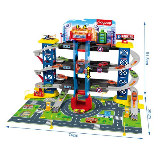 playpop Super City Garage with Electronic Elevator