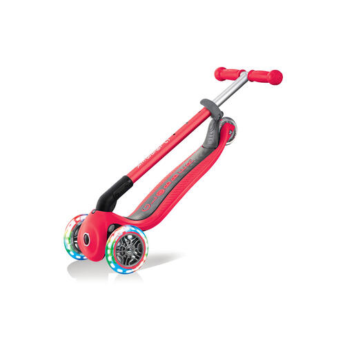 Globber高樂寶 發光折疊滑板車 (紅色)