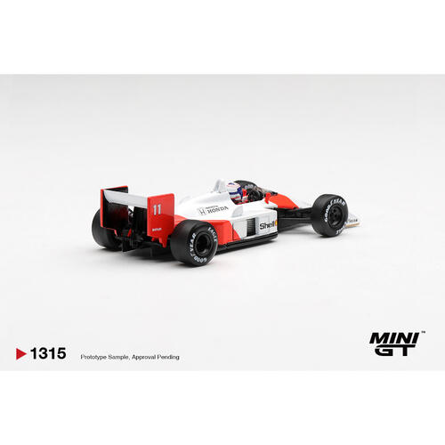 (網店預購) MINI GT McLaren MP4/4 #11 Alain Prost 1988 Canadian Grand Prix 2nd Place/ Blister Packaging (預計2026年11月發貨)