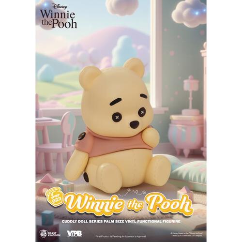 Cuddly Doll Series Palm Size Vinyl Piggy Bank : Winnie the Pooh