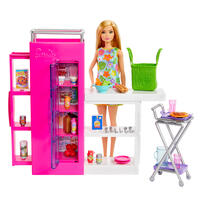 Barbie芭比 夢幻食物儲存櫃遊戲組合