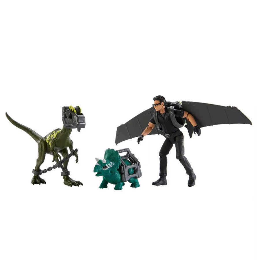 Jurassic Park Dr. Ian Malcolm Glider Escape Pack Toys