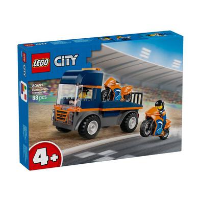 LEGO樂高城市系列 電單車運輸車 60491