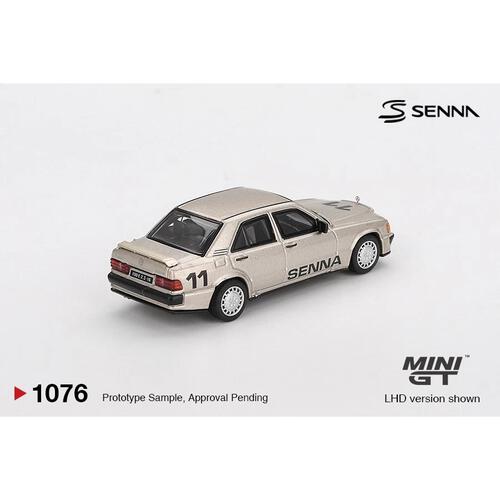 Mini GT 車仔 Mercedes-Benz 190 E 2.3-16 #11 1984年紐伯林大師賽 (Ayrton Senna) 連人偶