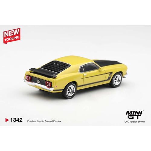 (Pre-order) Mini Gt Ford Mustang Boss 302 1969 Bright Yellow/ Blister Packaging (Expected November 2026)