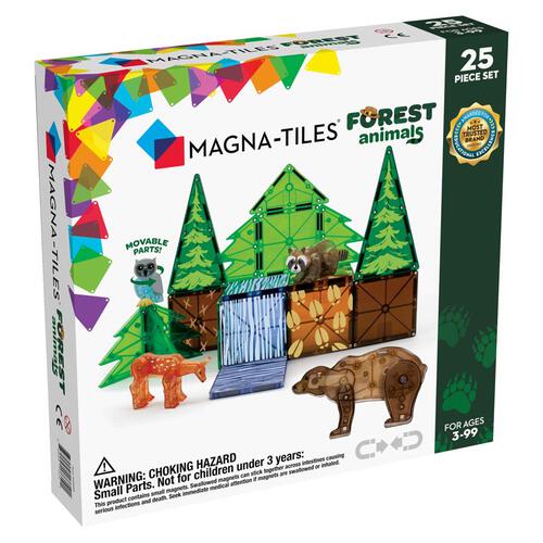 Magna-Tiles - 森林動物磁力積木 25件裝