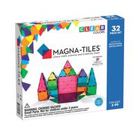 Magna-Tiles 磁力片積木玩具 - 透光彩色 32塊套裝