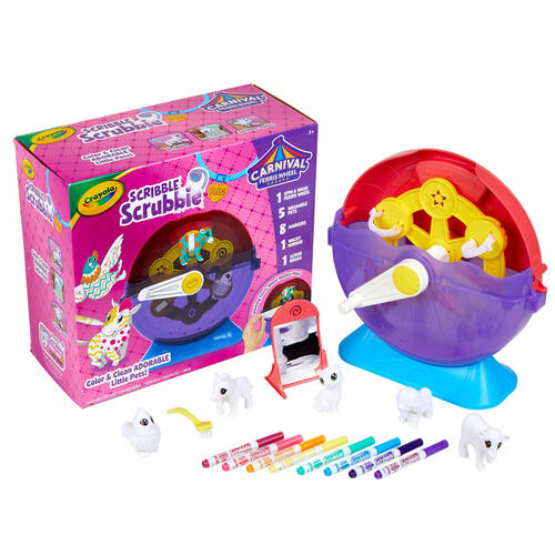 Crayola Scribble Scrubbie Pets Spin Wash Carnival Playset