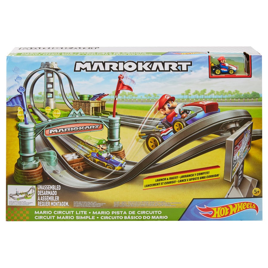 hot wheels mario kart track set