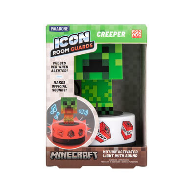Paladone Icon Room Guards Minecraft Creeper Motion Activated Light With Sound