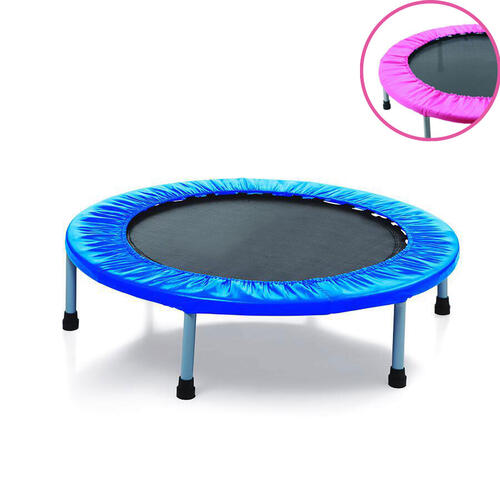 E-Jet Games 38" Foldable Trampoline (Blue/Pink Double Sided Cover)